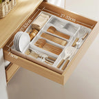 Expandable Drawer Organizer – Adjustable Cutlery & Utensil Tray - Hadi Craft