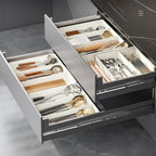 Expandable kitchen drawer organizer Kitchen Tray with 3 Compartments - Hadi Craft