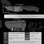 Fixed Blade Hunting Knife for Camping & Survival Super Sharp - Hadi Craft