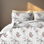 Floral Quilt Set Cal King Unique Summer Bedding Set - Hadi Craft