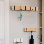 Foldable wooden wall hooks – Luxury Wooden Coat & Key Hanger Rack - Hadi Craft