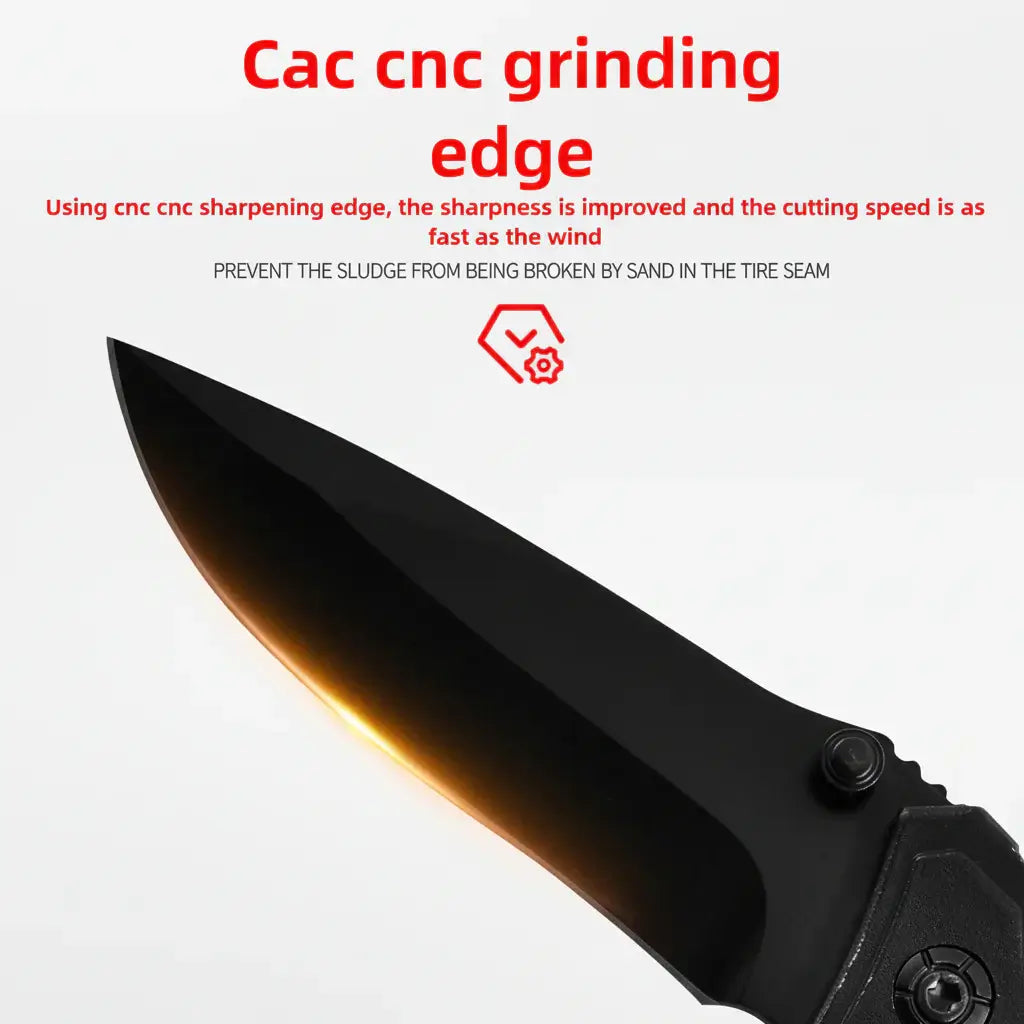 Folding Camping Knife with Safety Lock – Portable EDC Pocket Knife for Fishing & Outdoor Use - Hadi Craft