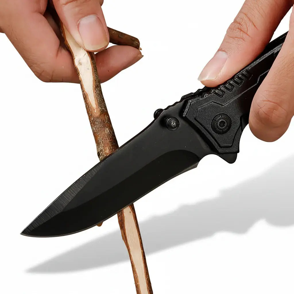 Folding Camping Knife with Safety Lock – Portable EDC Pocket Knife for Fishing & Outdoor Use - Hadi Craft