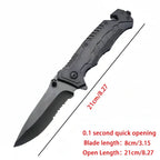 Folding Camping Knife with Safety Lock – Portable EDC Pocket Knife for Fishing & Outdoor Use - Hadi Craft