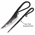 Forged stainless steel knife Forged Includes: 6.75" overall spike - Hadi Craft