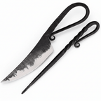 Forged stainless steel knife Forged Includes: 6.75" overall spike - Hadi Craft
