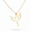 Gold plated clover necklace Minimalist Necklace for Men & Women - Hadi Craft