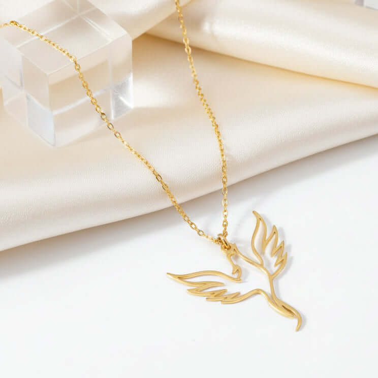 Gold plated clover necklace Minimalist Necklace for Men & Women - Hadi Craft