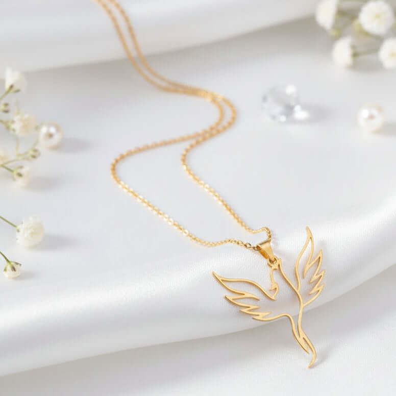 Gold plated clover necklace Minimalist Necklace for Men & Women - Hadi Craft