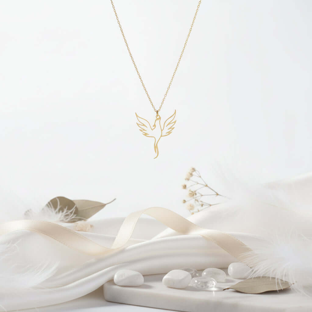 Gold plated clover necklace Minimalist Necklace for Men & Women - Hadi Craft