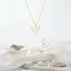 Gold plated clover necklace Minimalist Necklace for Men & Women - Hadi Craft