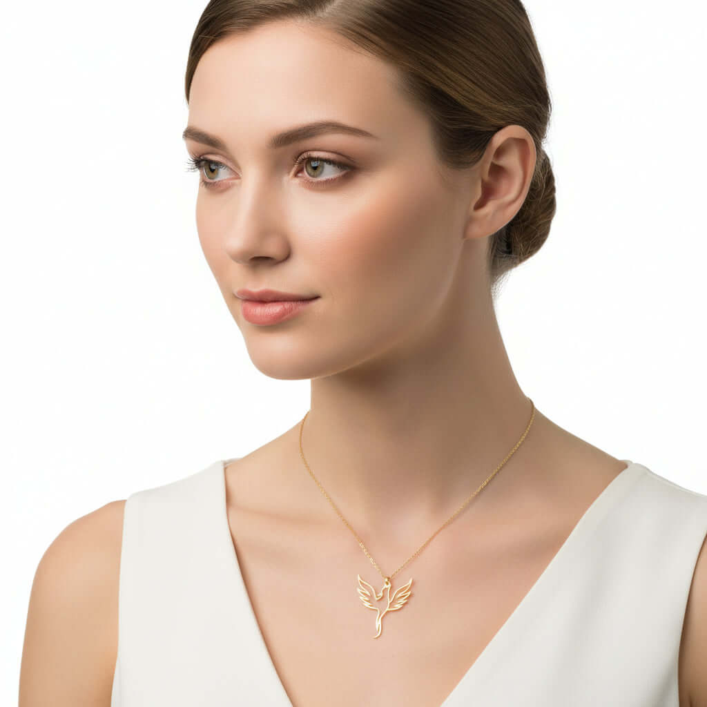 Gold plated clover necklace Minimalist Necklace for Men & Women - Hadi Craft