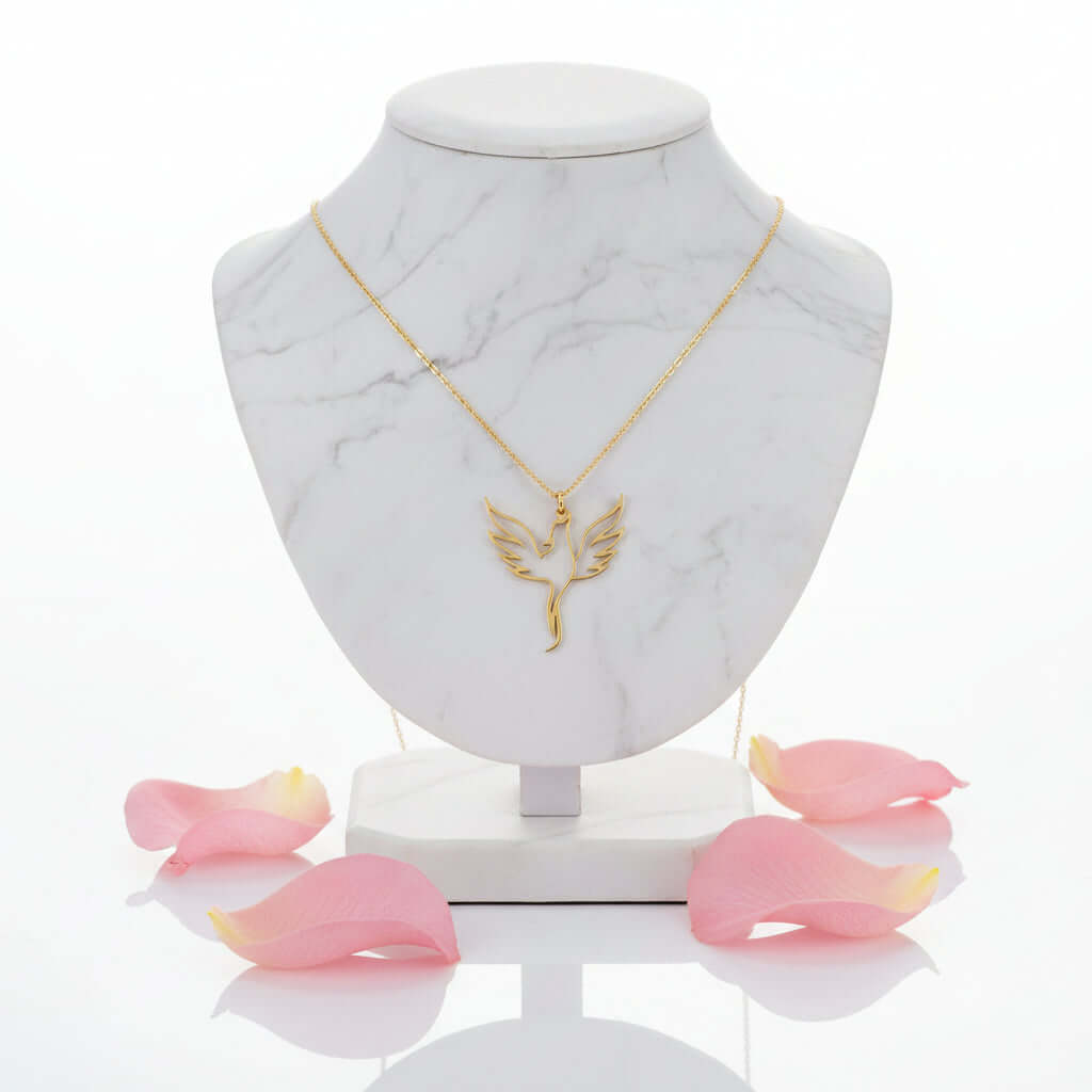 Gold plated clover necklace Minimalist Necklace for Men & Women - Hadi Craft