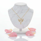 Gold plated clover necklace Minimalist Necklace for Men & Women - Hadi Craft