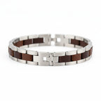 Wood Stainless Steel Bracelet Gift Box for Women Fashion Jewelry