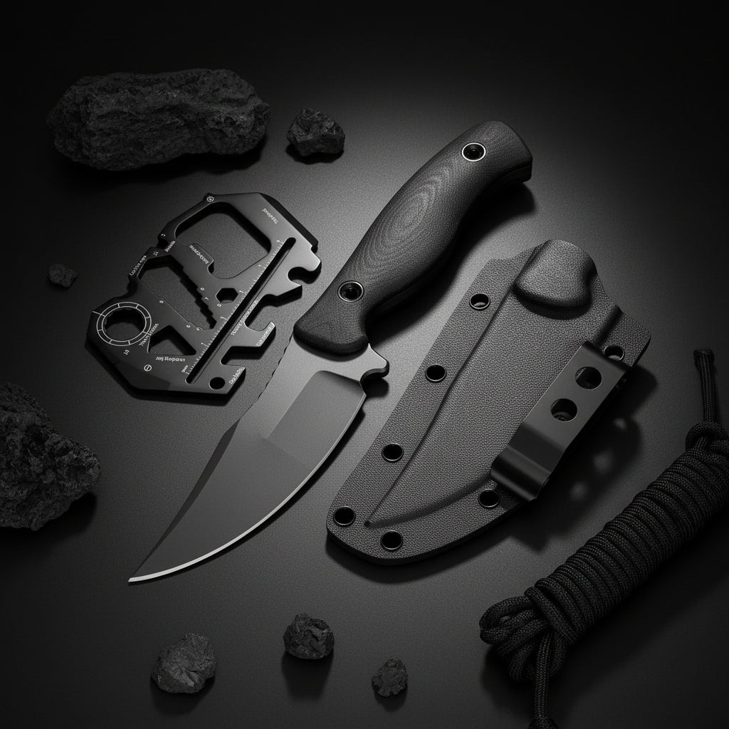 Super Sharp Stainless Steel Fixed Blade Hunting Knife for Camping & Survival