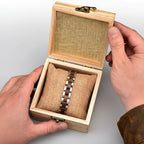 Wood Stainless Steel Bracelet Gift Box for Women Fashion Jewelry