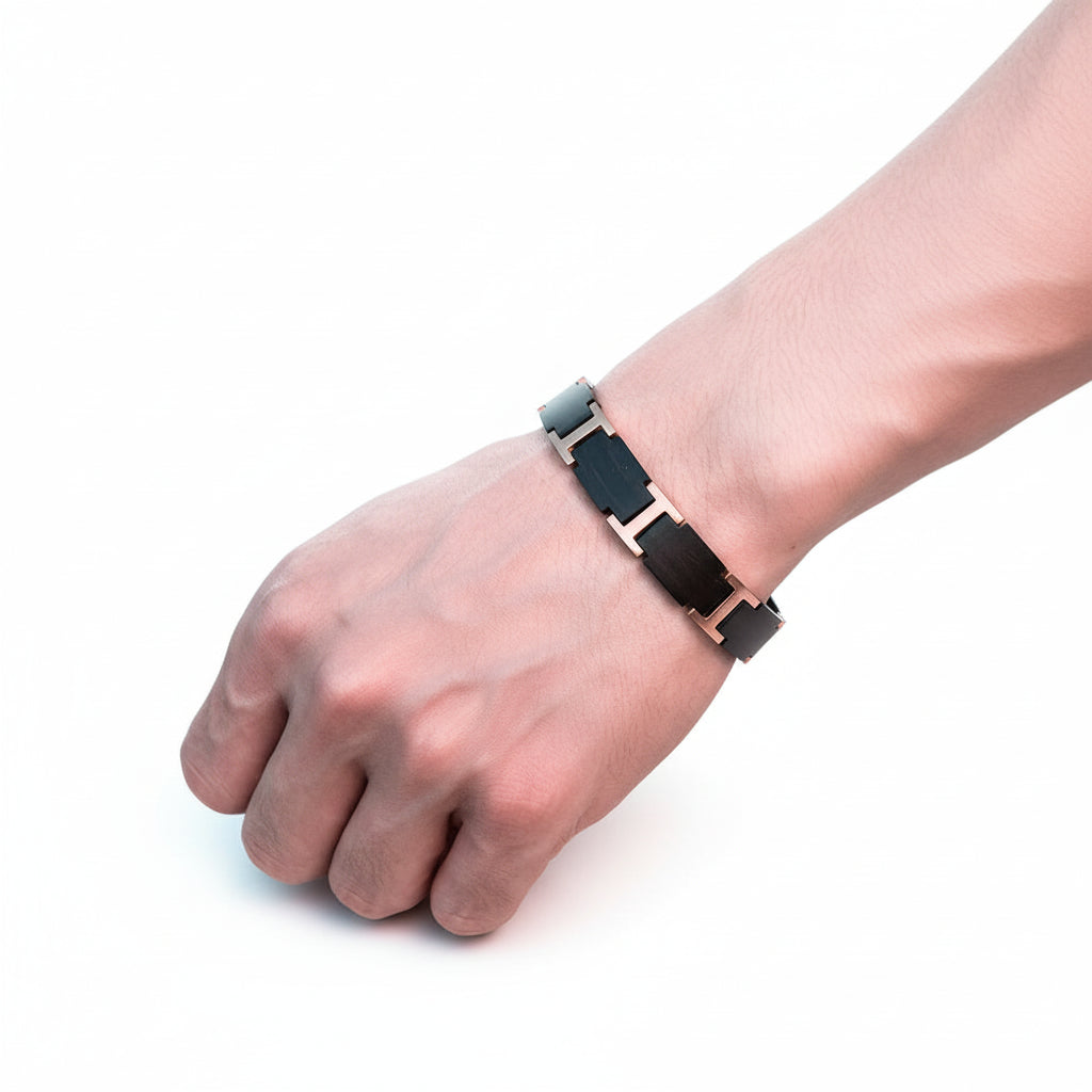 Custom wooden couple bracelet Free Customize Bangle with Gift Box