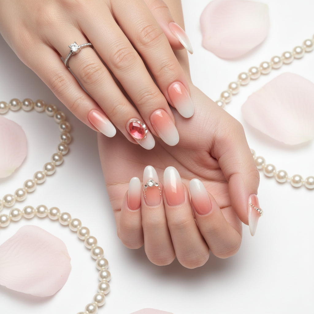 Luxury Handmade Cat-Eye Press-On Nails for Elegant Style