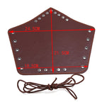 Medieval Viking Wear Wide PU Leather Bracer Cuff Bracelet Men Handwoven Arm Guard