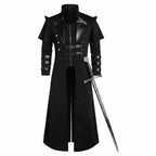 Medieval Viking Wear Gothic Steampunk Assassin Long Coat Pirate Armor Leather Costume Jacket