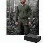 Men Medieval Knight Warrior Costume Tunic Clothing Norman Chevalier Braid Viking Pirate Saxon Top Shirt
