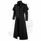 Medieval Viking Wear Gothic Steampunk Assassin Long Coat Pirate Armor Leather Costume Jacket