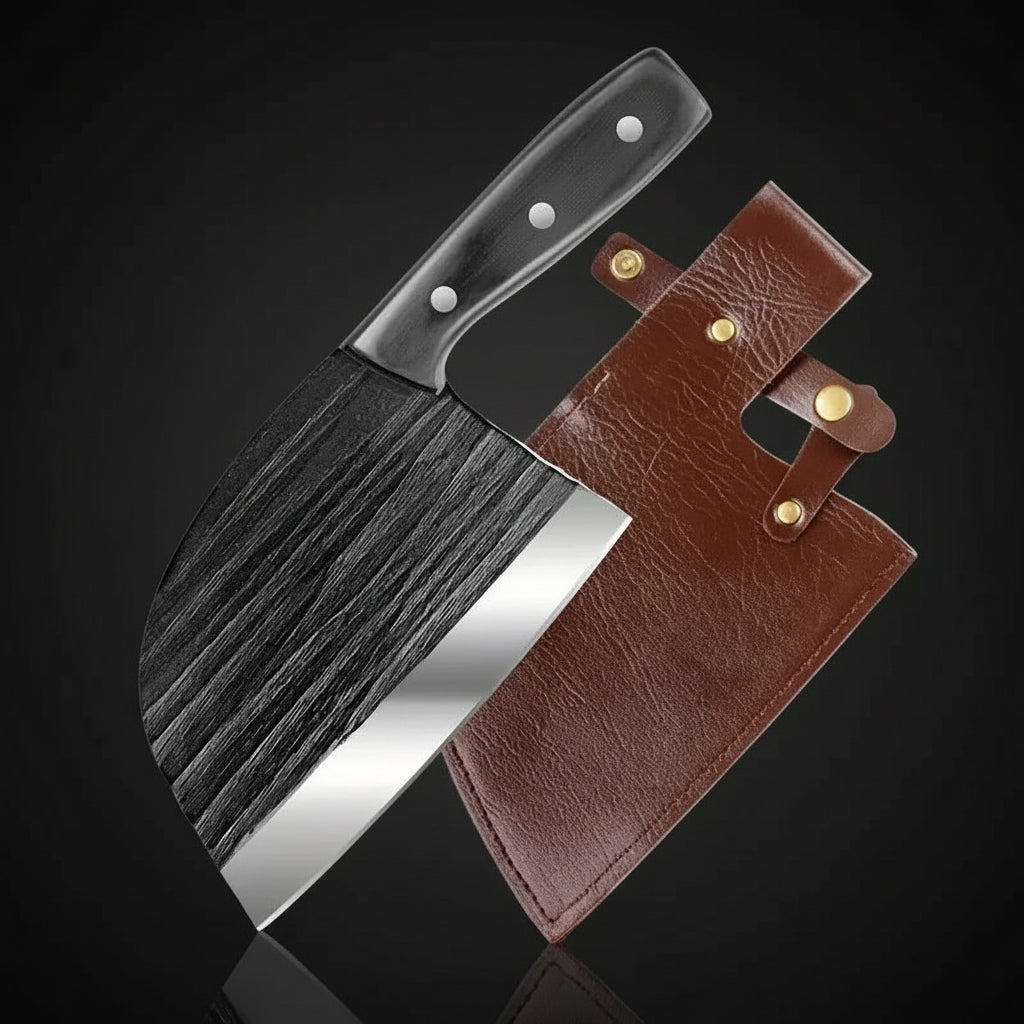 Stainless Steel Meat Cleaver Knife – Easy-Cut Bone & Poultry Knife