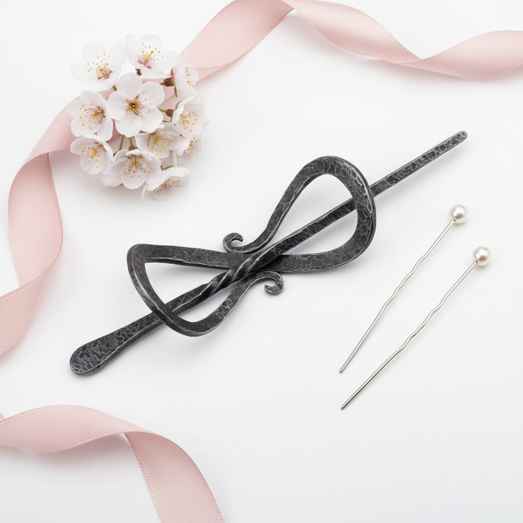 Medieval Viking Hair Pin – Celtic Knot Nordic Hair Clip for Women