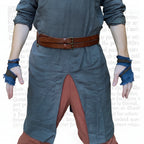 Men Medieval Knight Warrior Costume Tunic Clothing Norman Chevalier Braid Viking Pirate Saxon Top Shirt