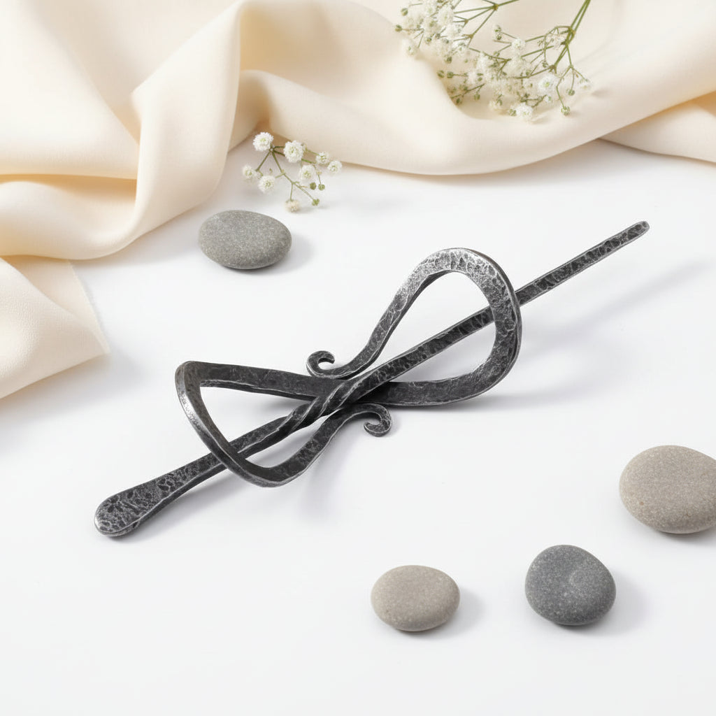 Medieval Viking Hair Pin – Celtic Knot Nordic Hair Clip for Women