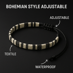 Hand-Woven Bohemian Adjustable Bracelet | Waterproof Woven Cord Jewelry | Christmas & Everyday Wear - Hadi Craft
