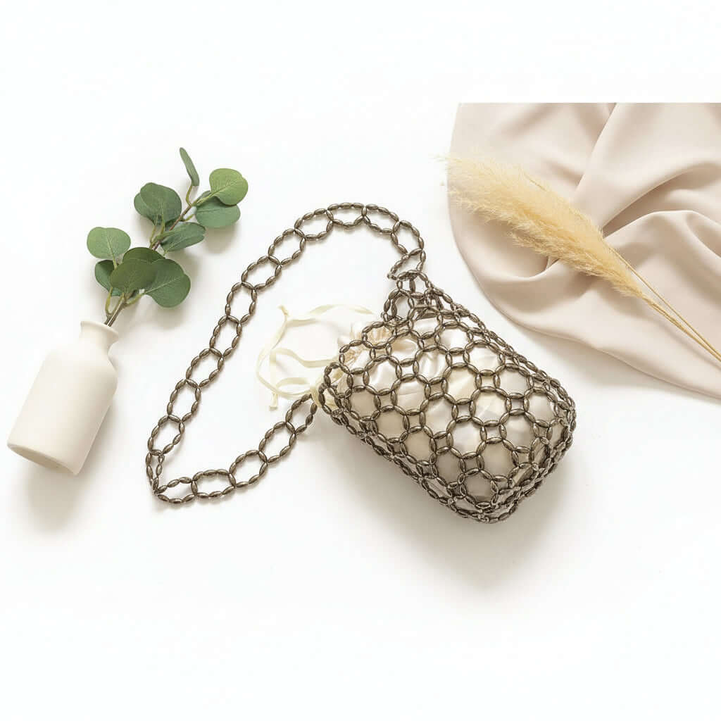 Handmade Beaded Woven Handbag Woven - Hadi Craft
