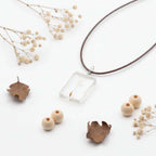 Handmade Dandelion Necklace – Real Flower Glass Pendant - Hadi Craft
