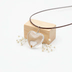 Handmade Dandelion Necklace – Real Flower Glass Pendant - Hadi Craft