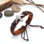Handmade Leather Bracelet - Stylish Adjustable Wristband