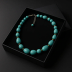 Handmade Turquoise Stone beads Necklace - Hadi Craft