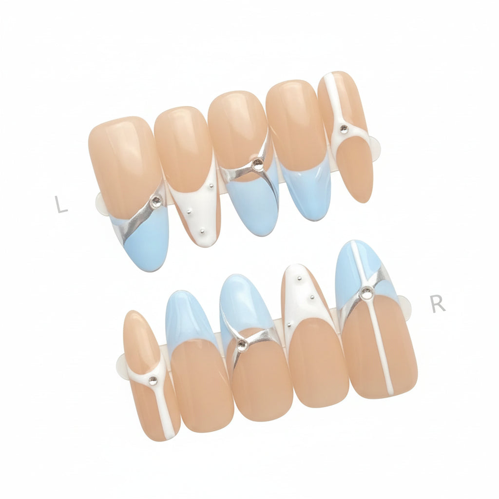 Luxury Handmade Cat-Eye Press-On Nails for Elegant Style