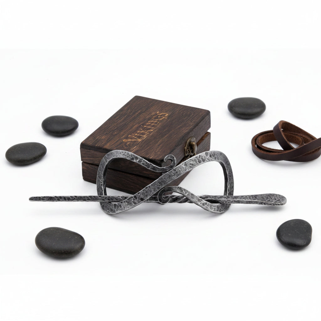 Medieval Viking Hair Pin – Celtic Knot Nordic Hair Clip for Women