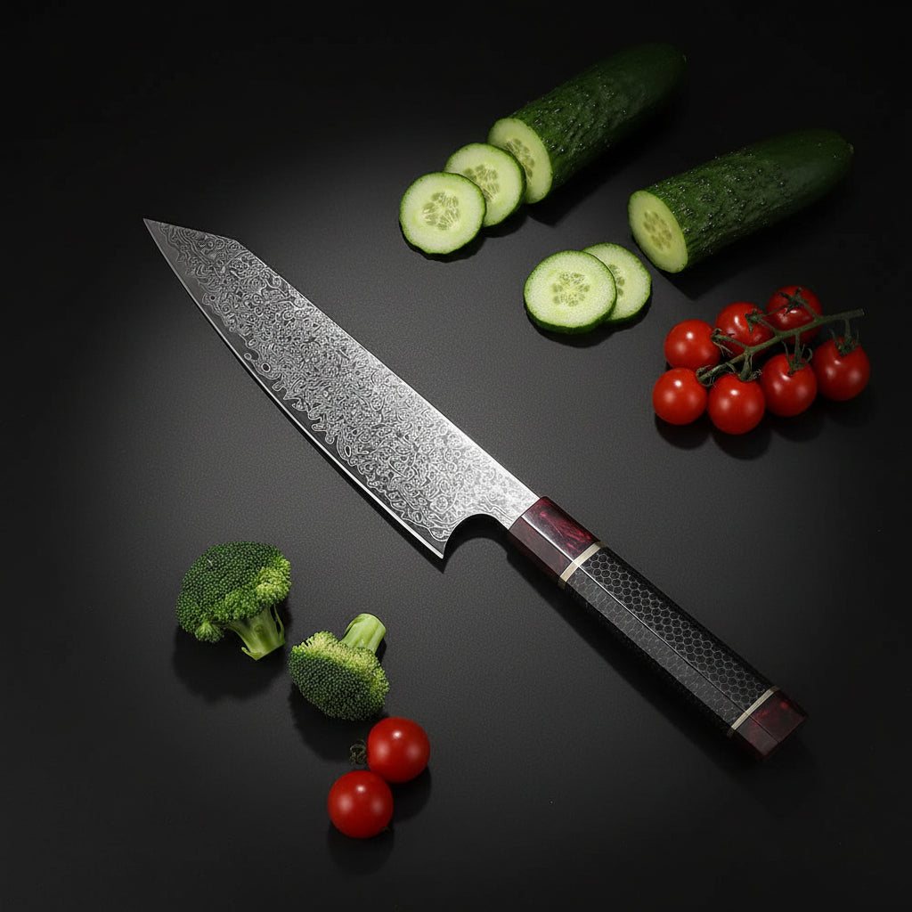 Japanese 8-Inch Damascus Cleaver Knife