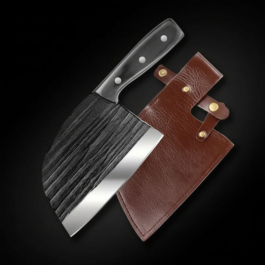 Stainless Steel Meat Cleaver Knife – Easy-Cut Bone & Poultry Knife