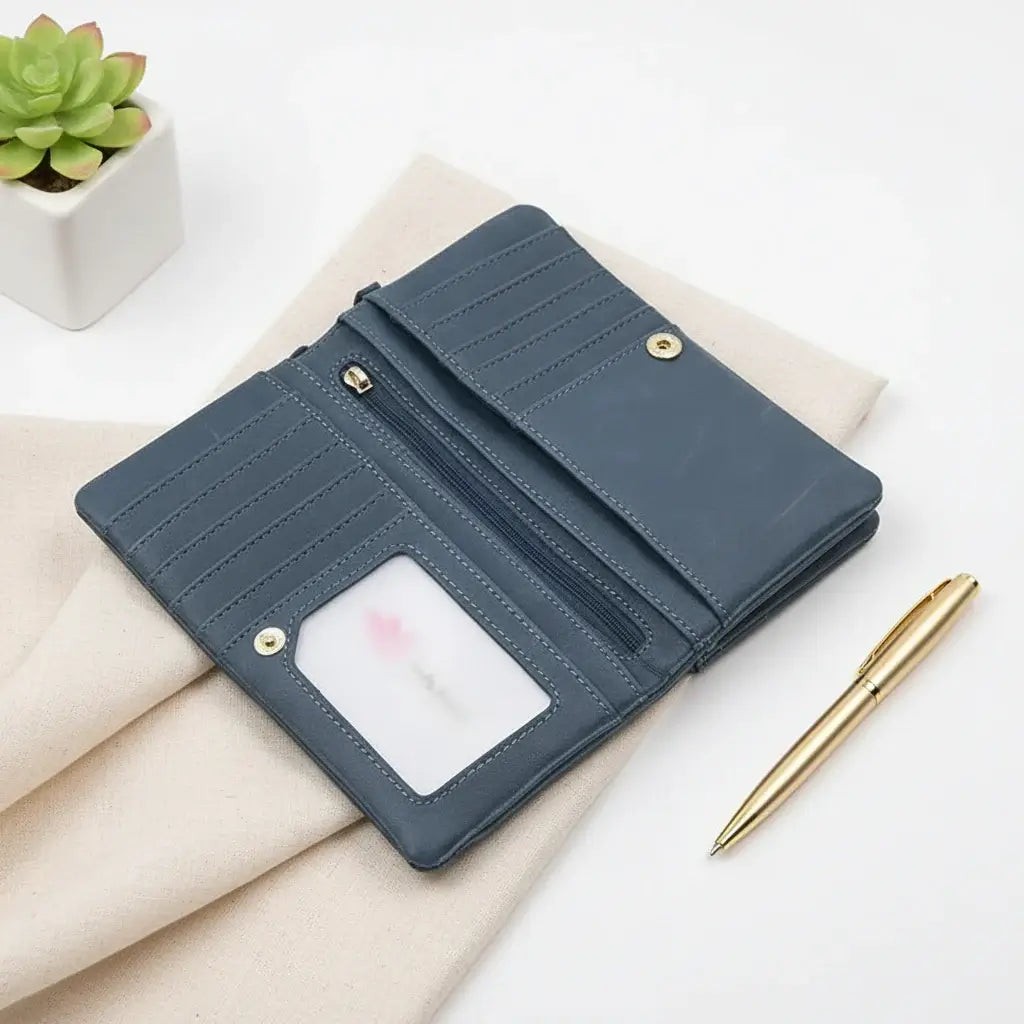 High capacity womens pu leather wallet Picture Fashion Wallet - Hadi Craft