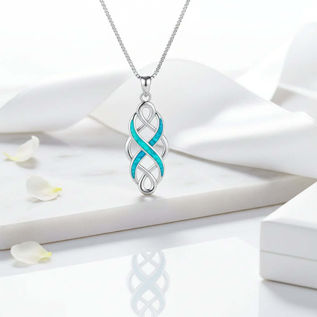 Irish Celtic Knot Pendant Necklace - Hadi Craft