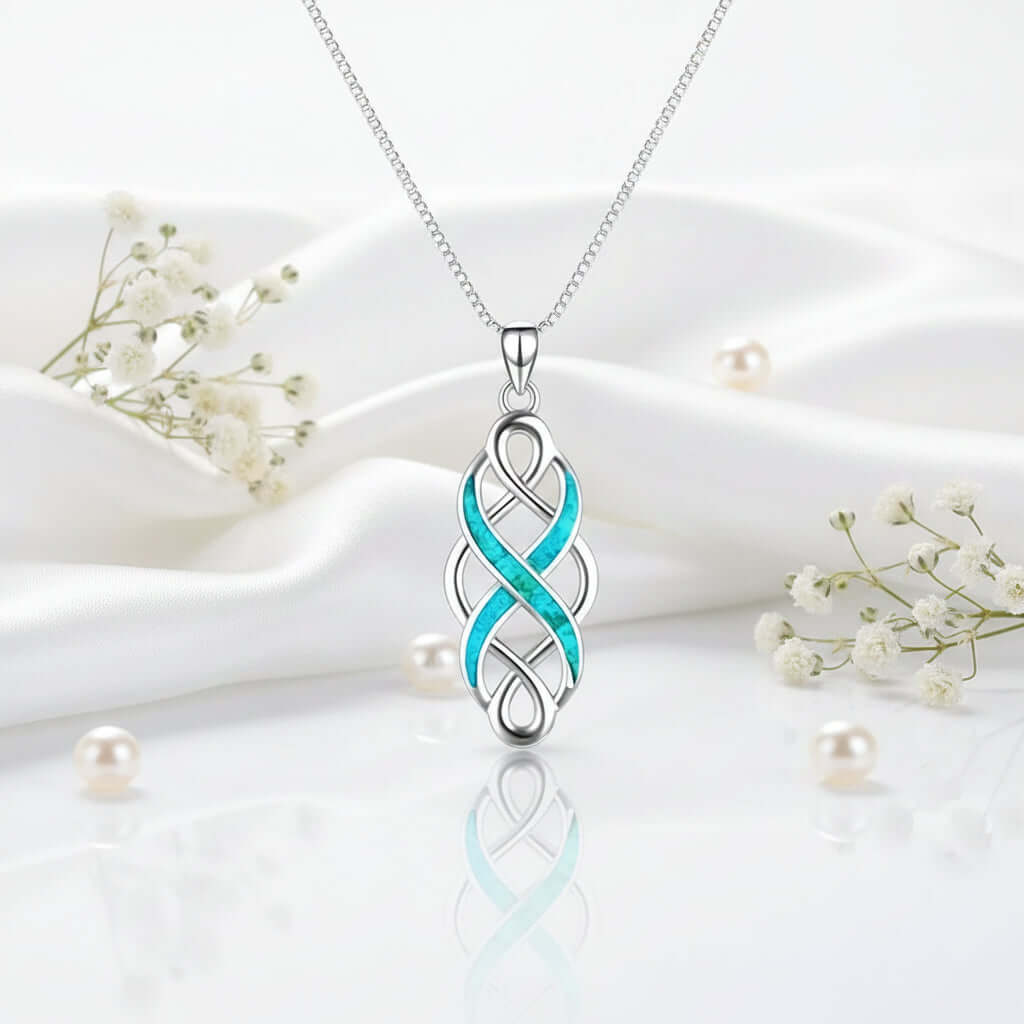 Irish Celtic Knot Pendant Necklace - Hadi Craft