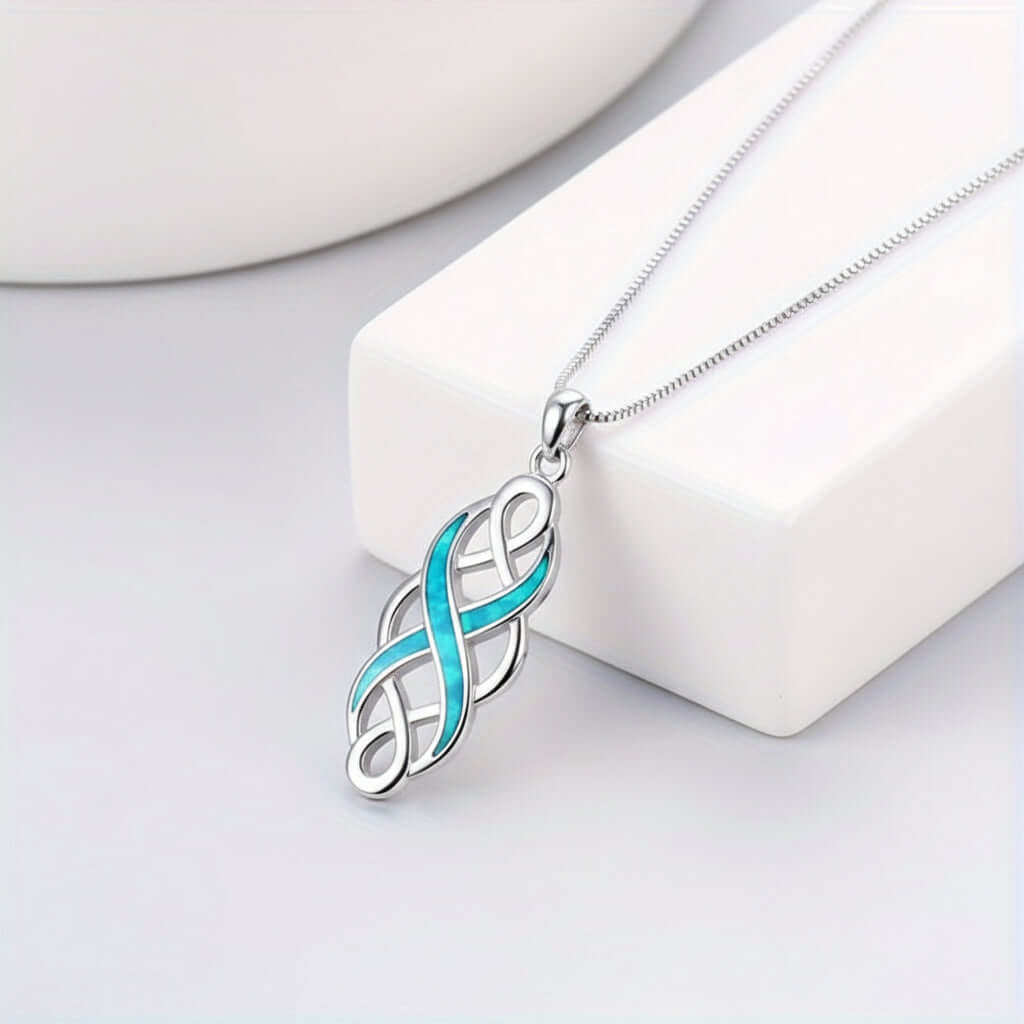 Irish Celtic Knot Pendant Necklace - Hadi Craft