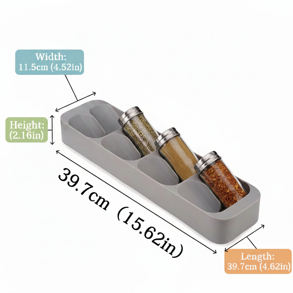 Kitchen drawer organizer for cutlery Kitchen Knife Spice Storage Tray - Hadi Craft