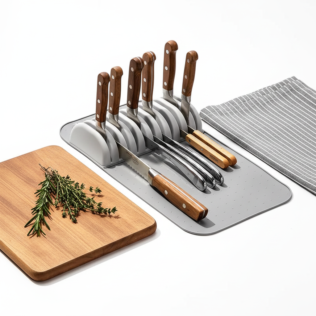 Kitchen knife drawer organizer Kitchen Knife Holder with 5 & 11 Slots - Hadi Craft