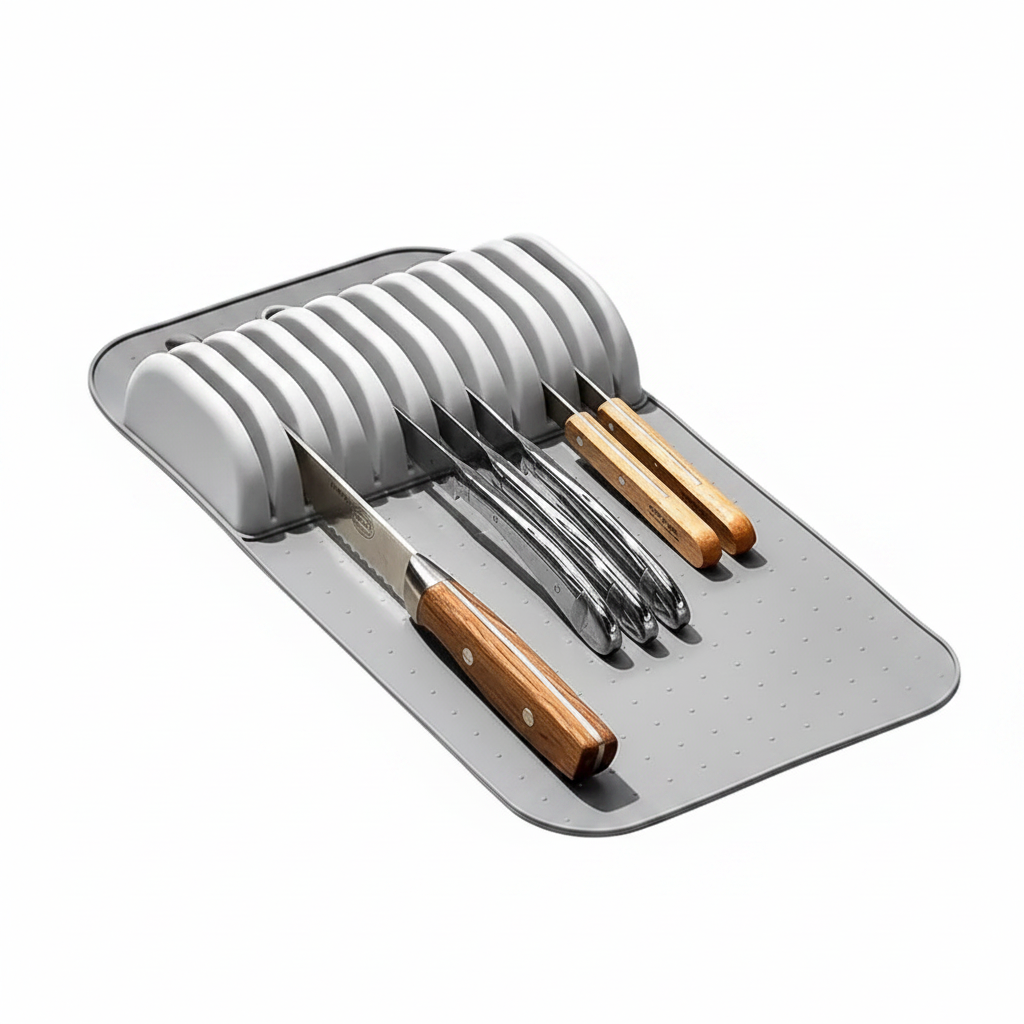 Kitchen knife drawer organizer Kitchen Knife Holder with 5 & 11 Slots - Hadi Craft