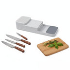 Kitchen knife drawer organizer Knife Storage Box with Separation Slots - Hadi Craft