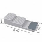 Kitchen knife drawer organizer Knife Storage Box with Separation Slots - Hadi Craft